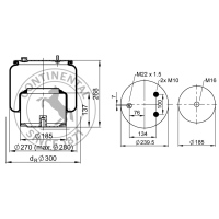 Soufflet à air complet avec piston, CONTI