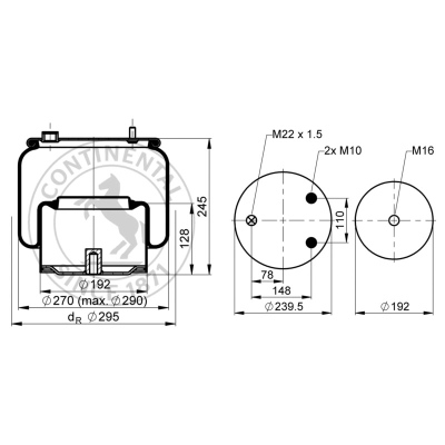 Soufflet à air complet avec piston, CONTI_0