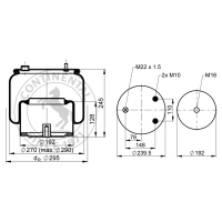 Soufflet à air complet avec piston, CONTI