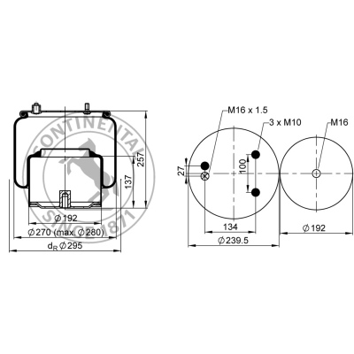 Soufflet à air complet avec piston, CONTI_1