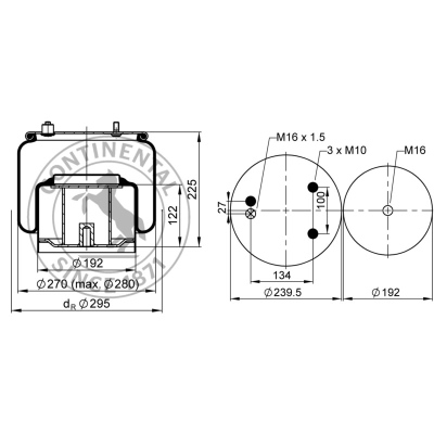 Soufflet à air complet avec piston, CONTI_1