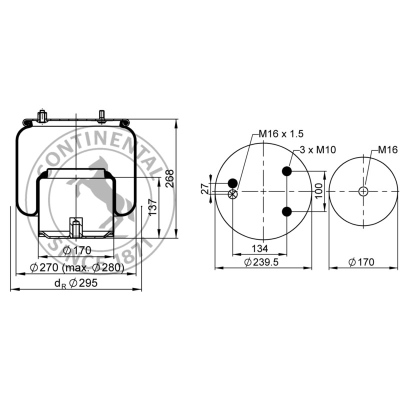 Soufflet à air complet avec piston, CONTI_1