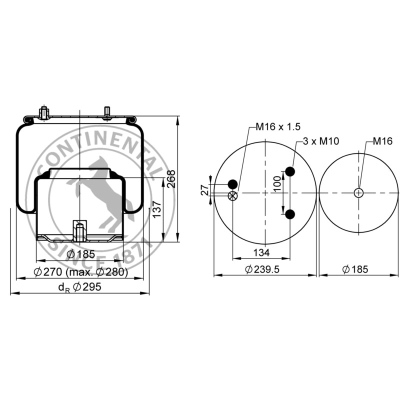 Soufflet à air complet avec piston, CONTI_1