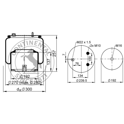 Soufflet à air complet avec piston, CONTI_1