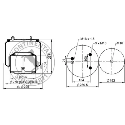 Soufflet à air complet avec piston, CONTI_1