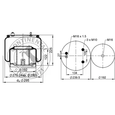 Soufflet à air complet avec piston, CONTI_1