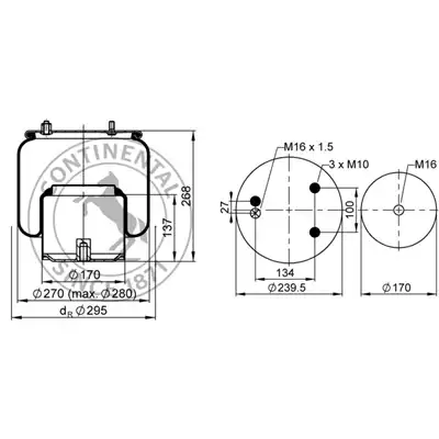 Soufflet à air complet avec piston, CONTI_1