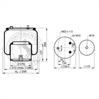 Soufflet à air complet avec piston, CONTI