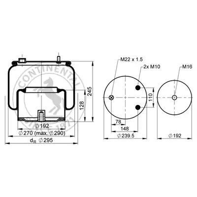 Soufflet à air complet avec piston, CONTI_0