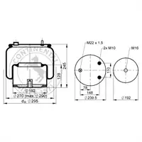 Soufflet à air complet avec piston, CONTI