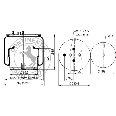 Soufflet à air complet avec piston, CONTI_1