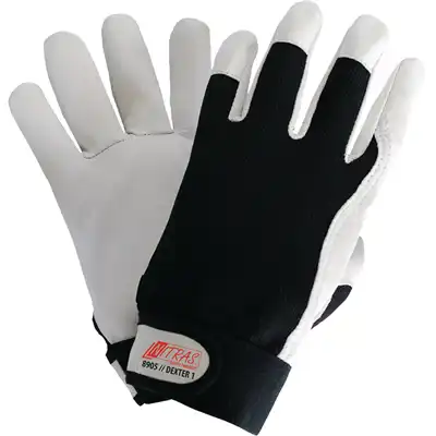 Gants de conducteur T. 10, cuir nappa gris, Nitras_0