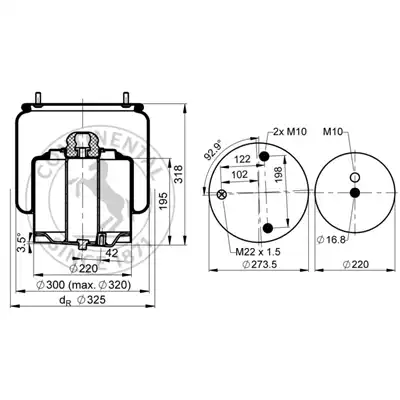 Soufflet à air complet avec piston, CONTI_1