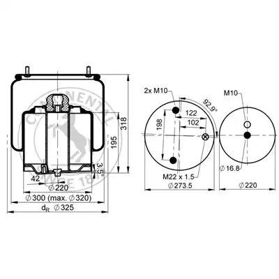 Soufflet à air complet avec piston, CONTI_1