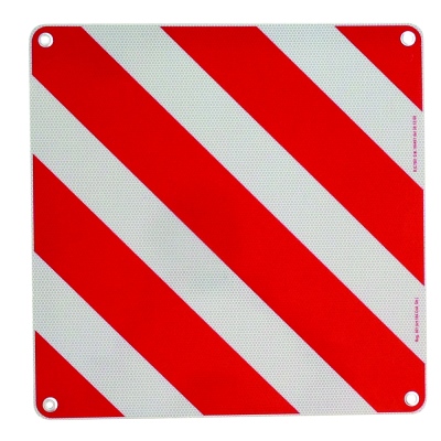 Tableau indicateur rouge/blanc 500 x 500mm_0