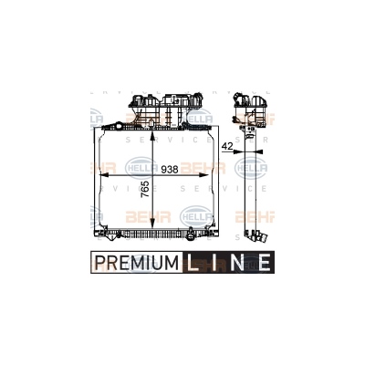 Radiatore MAHLE per MAN_2