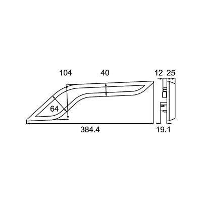 Rückstrahler Shapeline Style Wing rot Anbau_1