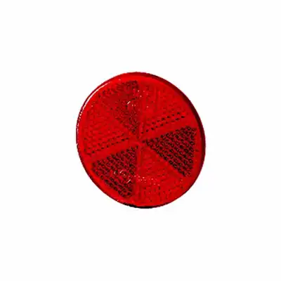 Catadioptre rouge, collé_0