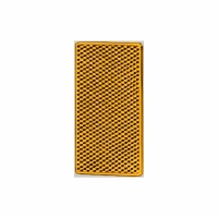 Catadioptre jaune collé