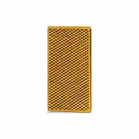 Catadioptre jaune collé