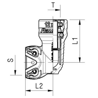 Winkelverbinder 90° Push-in Small - T 6X1 Raufoss_1