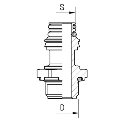 Anschlussstutzen ABC  Small M14X1,5 Raufoss_1