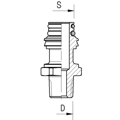 Anschlussstutzen ABC Regular 3/8" 18 NPTF Raufoss_1