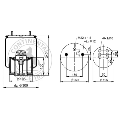 Soufflet à air complet avec piston en plastique_1