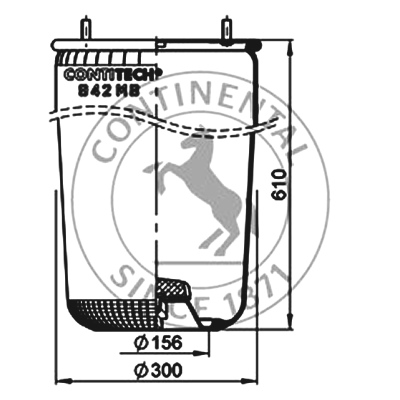 Soufflet à air avec métal, sans piston, CONTI_2