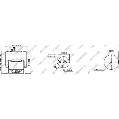 Soufflet à air avec piston en acier, Prime-Ride_0