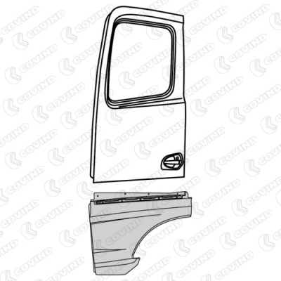 Extension de porte gauche pour Mercedes Actros MP4_2