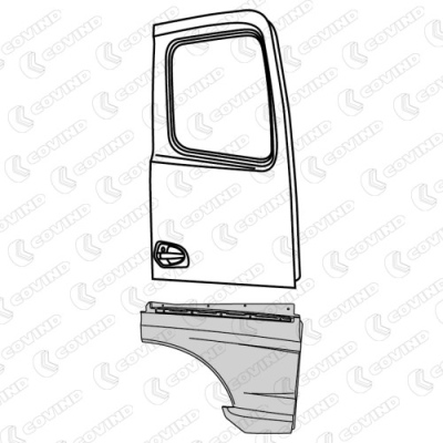 Extension de porte droite pour Mercedes Actros MP4_2