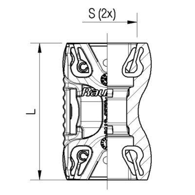 Raccord droit double ABC Small Raufoss_1