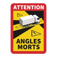 Autocollante "Angles Morts" 170x250mm per camion