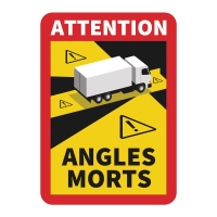 Selbstklebefolie "Angles Morts" 170x250mm für LKW