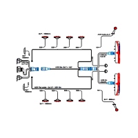 Kit complet feux+câblage semi-remorques Lampe LED