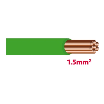 Câble électrique 1,5mm² vert (25m)_0