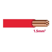 Câble électrique 1,5 mm² rouge (25m)