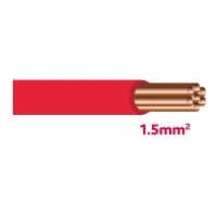 Lichtkabel 1,5 mm² rot (Rolle 25m)