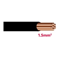 Câble électrique 1,5 mm² noir (25m)