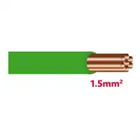 Câble électrique 1,5mm² vert (25m)