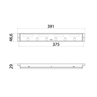 LED Leuchtbalken Rechts mit DT4 Anschlussstecker_1