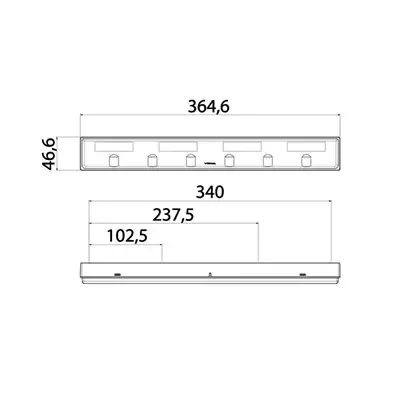 Sistema faro da lavoro LED Sinistro connettore DT4_2