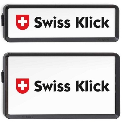 Serie porta targa SWISS KLICK Formato verticale_0