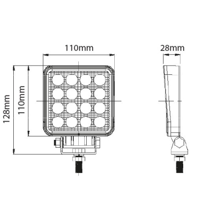 Arbeitsscheinwerfer LED 1920Lm 10-30 V_1