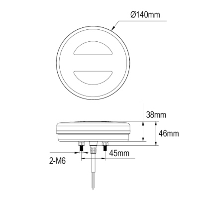 Schlussleuchte 10-30 V LED Ø 140mm links_1