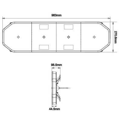 LED Warnbalken APOLLO 10-30V, 963x270.6x98.5mm_1