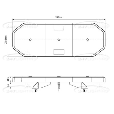 LED Warnbalken APOLLO 10-30V, 743x270.6x98.5mm_1