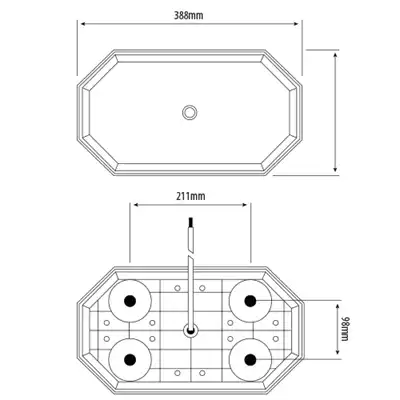 Rampe Lumineuse à LED Eclipse 12-24V, 387x219x76mm_3