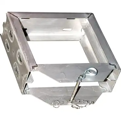 Supporto inox per 2 piastre di appoggio 300x300mm_0